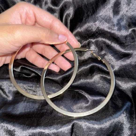 Gold Hoop Earrings - Picture 2 of 2